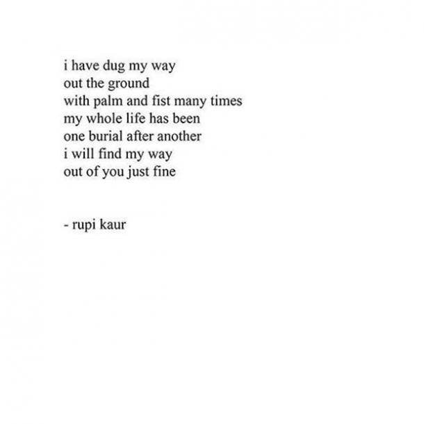 <strong>On moving on.</strong> rupi kaur poems strong woman quotes feminism