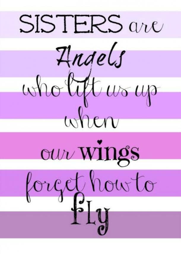 On lifting each other up. thank you sister quotes