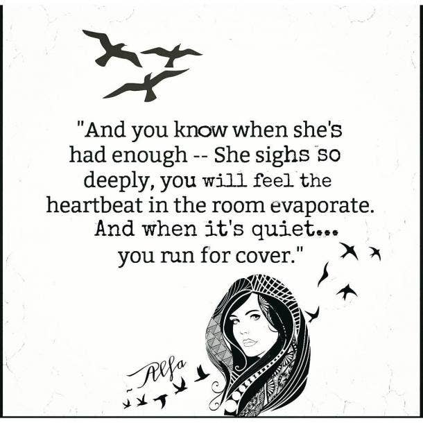 Sometimes silence really does speak Instagram Poet, Alfa Poems