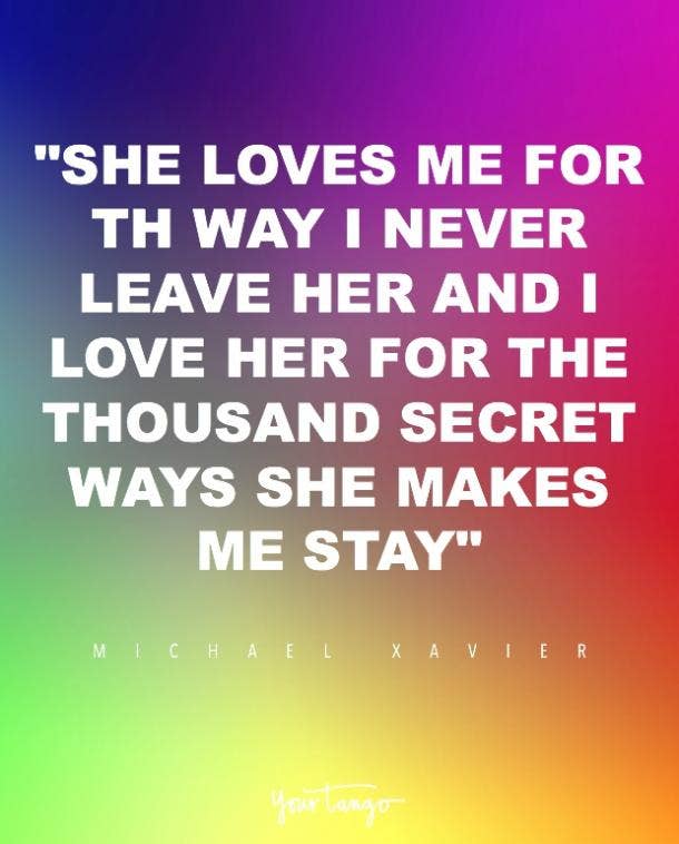 Michael Xavier lesbian quotes