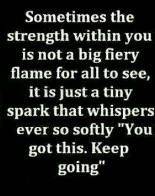 On finding that spark. inner strength quotes