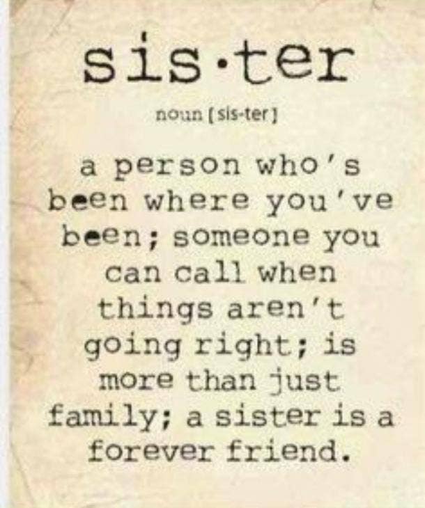 A having a forever friend. thank you sister quotes