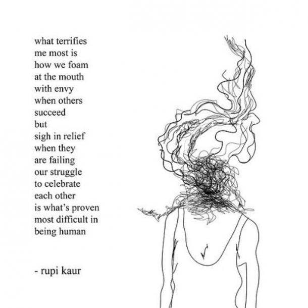 <strong>On being human.</strong> rupi kaur poems strong woman quotes feminism
