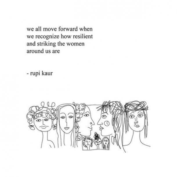 <strong>On recognizing women.</strong> rupi kaur poems strong woman quotes feminism