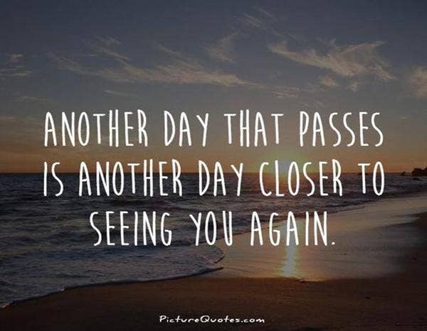 <strong>Counting down the days until I can see you again!</strong> Friendship Quotes Long-Distance Relationship