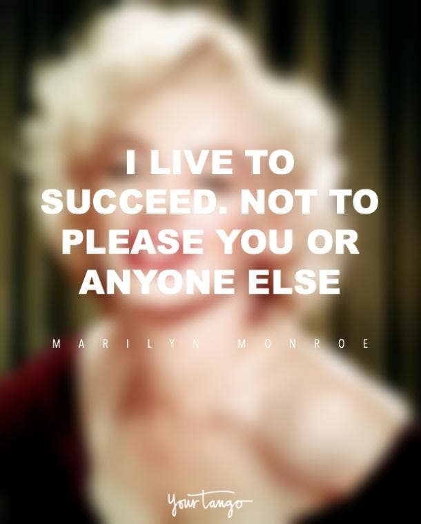 <strong>On succeeding.</strong> Marilyn Monroe quotes