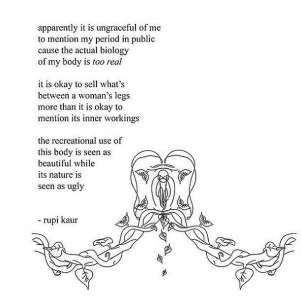 <strong>On the nature of a woman's body.</strong> rupi kaur poems strong woman quotes feminism