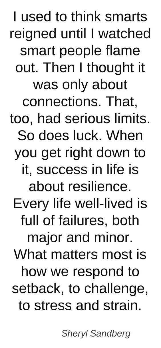 Life is about getting back up sheryl sandberg