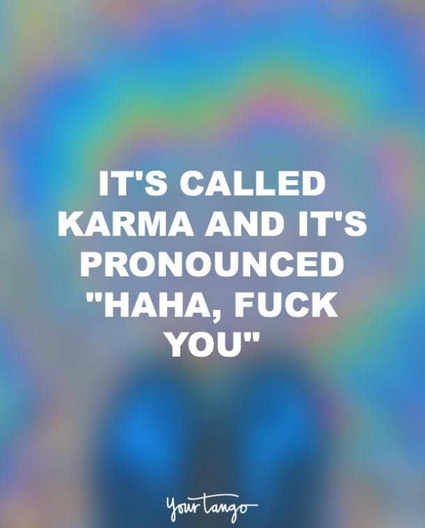fuck you quote about karma