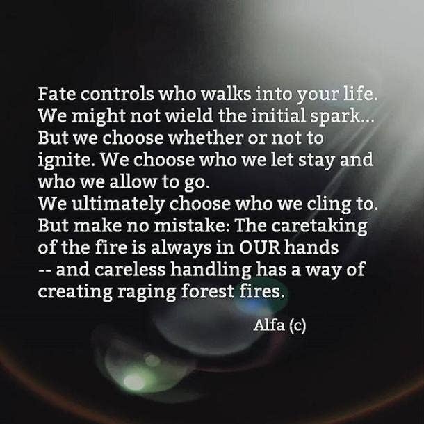 Only you can prevent forest fires Instagram Poet, Alfa Poems