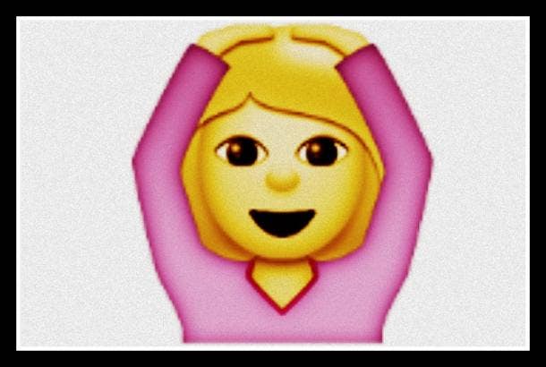 flirty emoji Woman Gesturing OK