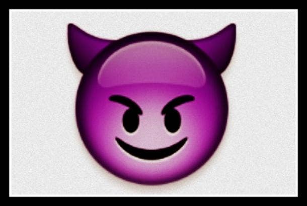 flirty emoji Smiling Face With Horns