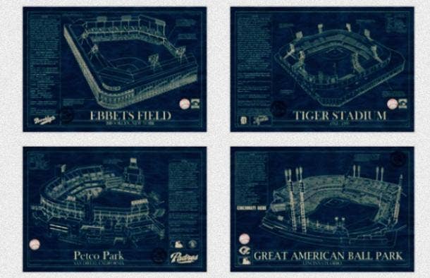 <strong> For The Sports Fan</strong><p> Blueprint Layouts