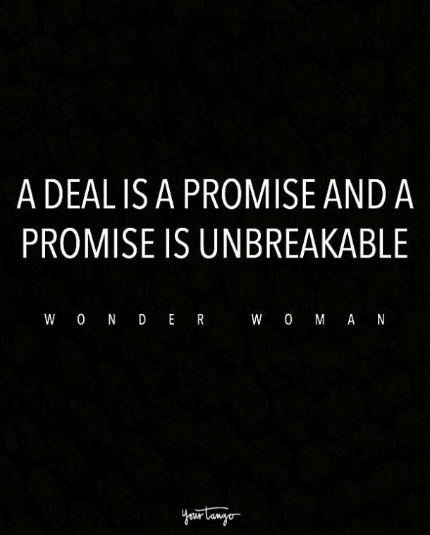 On promises. wonder woman quotes