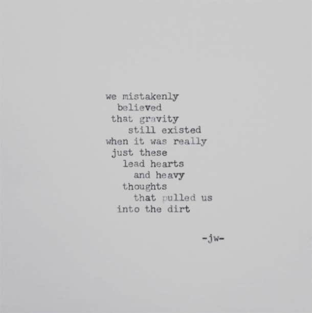 <strong>On what really keeps us grounded.</strong> Jarod Wabick Instagram Poetry Love Yourself Quotes