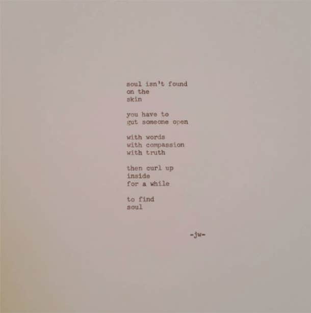 <strong>On getting to the heart of humanity.</strong> Jarod Wabick Instagram Poetry Love Yourself Quotes