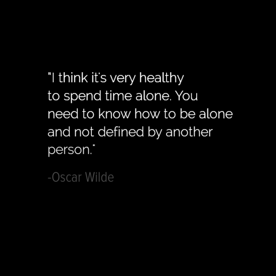 oscar wilde quote about being single