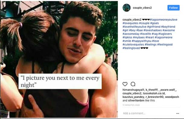 Cute Comment For Couple Pic On Instagram