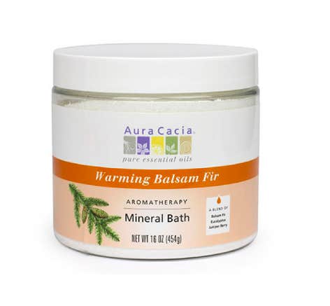 8. Aura Cacia Balsam Fir Mineral Bath best bubbe bath