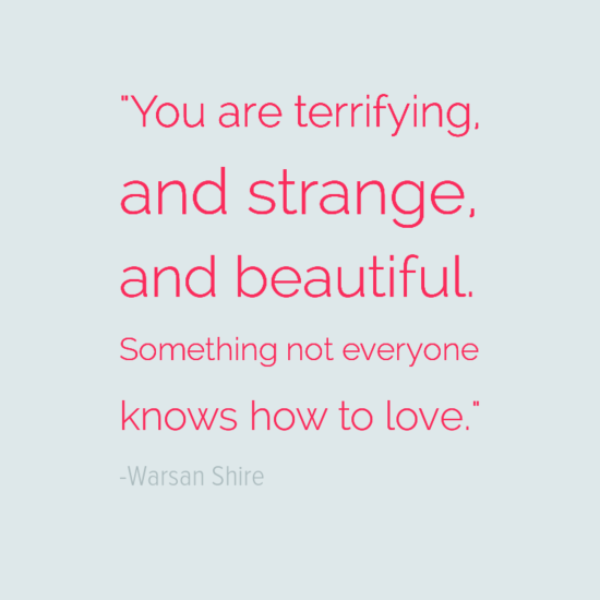 warsan shire quote about being single