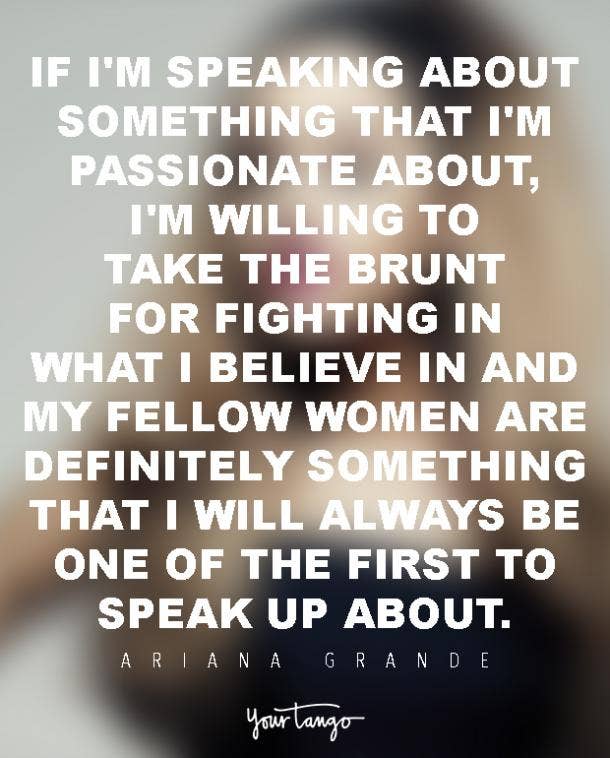 <strong></strong> Ariana Grande Quotes On Feminism