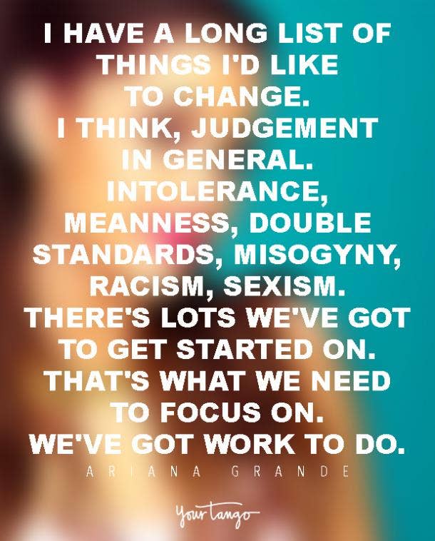 <strong></strong> Ariana Grande Quotes On Feminism