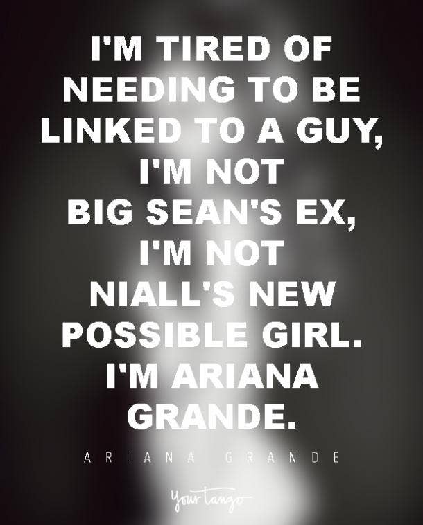 <strong></strong> Ariana Grande Quotes On Feminism