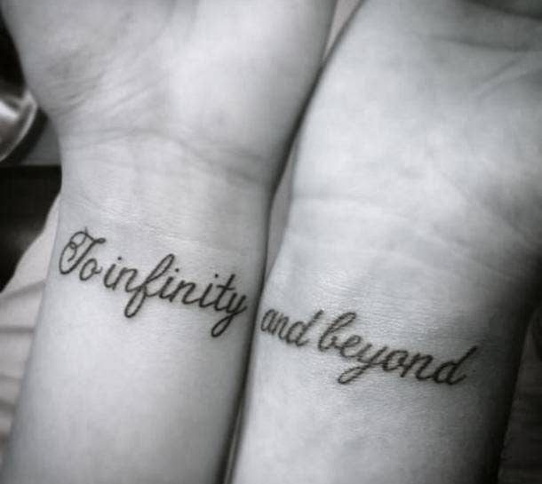 Star-crossed lovers! couples quote tattoos