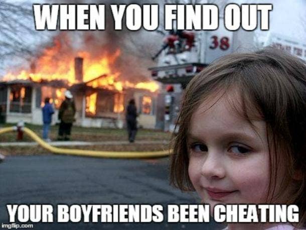 Image result for cheated boyfriend meme