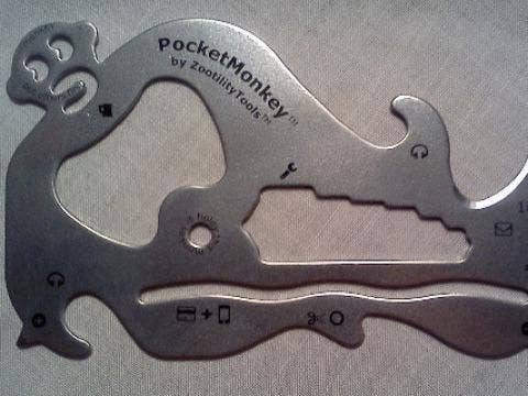 <strong> For the Dad of All Trades.</strong><br /> Growing up, kids think there is nothing Dad can’t do. The <strong>Pocketmonkey</strong> will help him retain that image. Think of this ultra-portable multi-use tool as a Swiss Army Knife, only lighter, sleeker, and able to slide right into his wallet. The handy gadget has a bottle opener, ruler, orange peeler, and a variety of wrenches and screwdrivers so that he can solve just about any crisis (<a href="http://zootilitytools.com/">zootilitytools.com</a>, $12).</p> zootilitytools.com