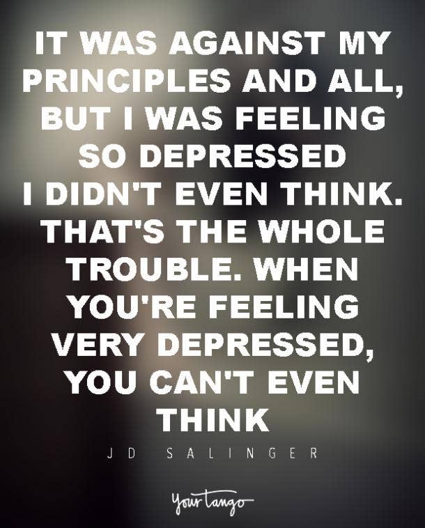 j.d. salinger depression quote