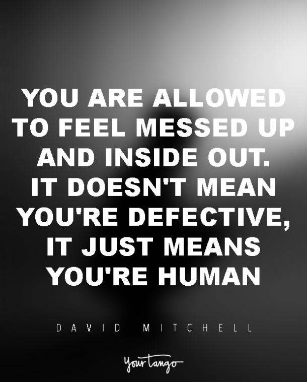 david mitchell depression quote