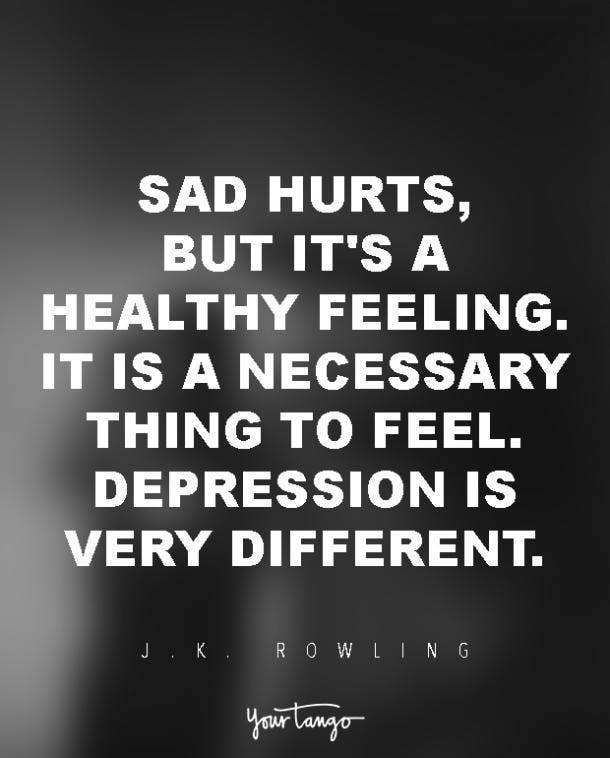 j.k. rowling depression quote