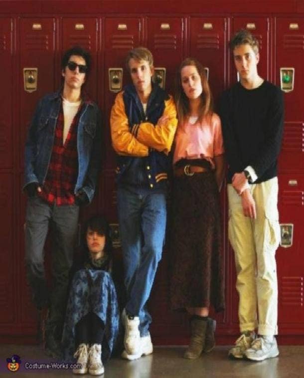 The Breakfast Club group Halloween costume. #SquadGoals nostalgic halloween costume throwback