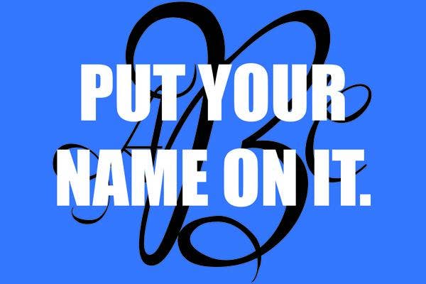 6. Monogram everything things women should never do for men