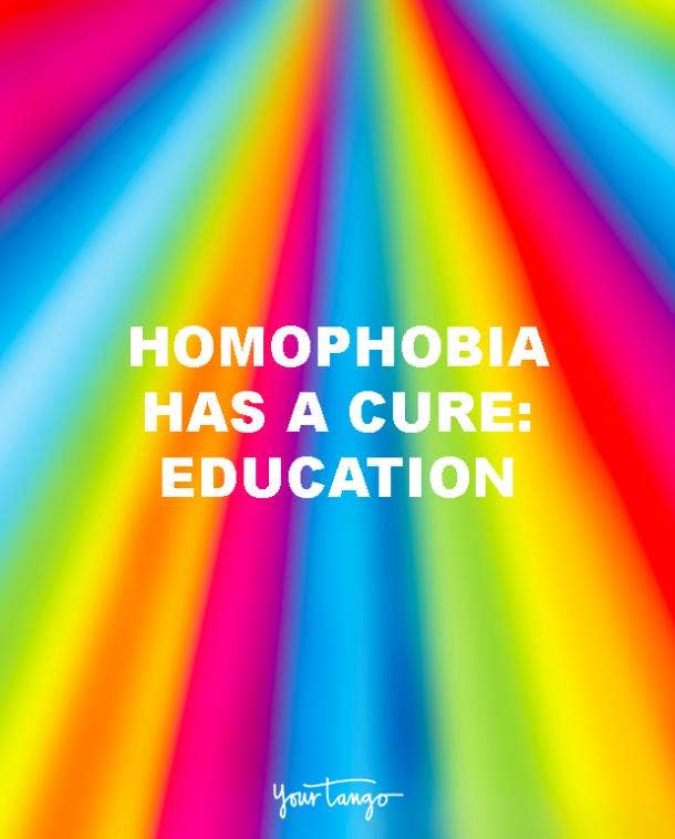 homophobia has a cure education lgbt quotes love