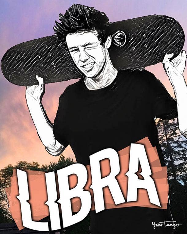 illustration of a Libra man