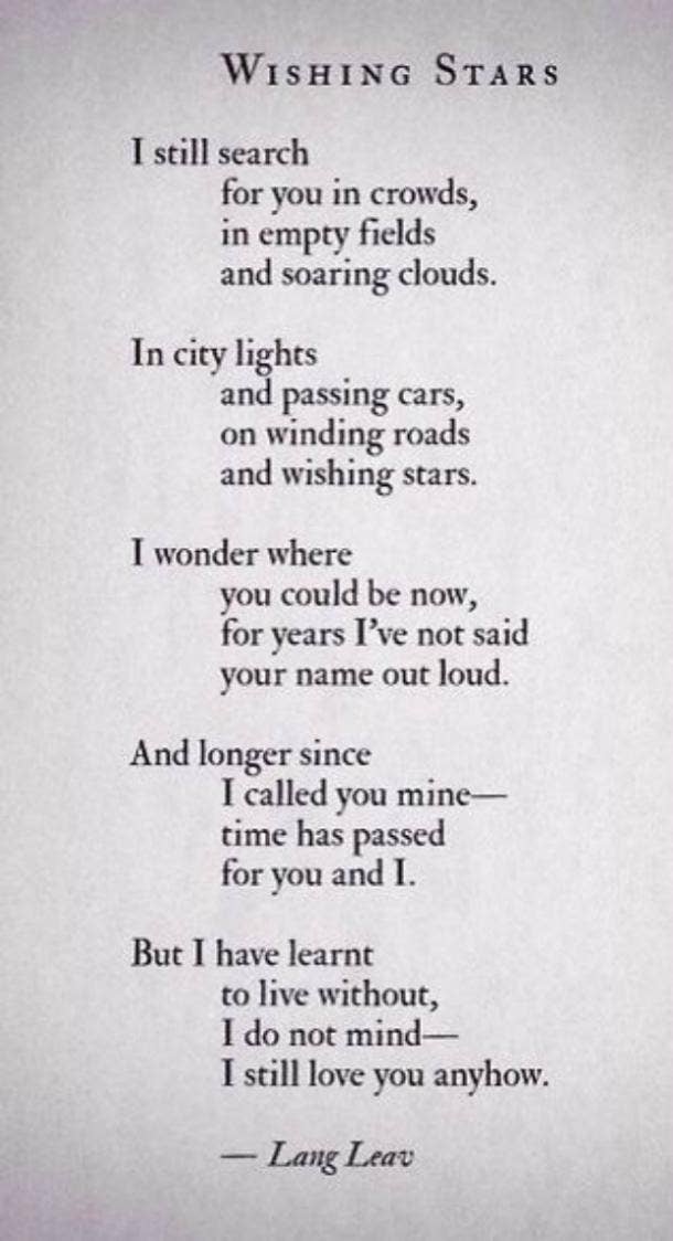 Will you ever love me poems
