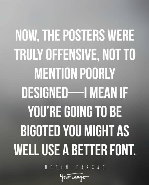 Comic sans is NOT okay - even for bigots. Negin Farsad Funny Quotes