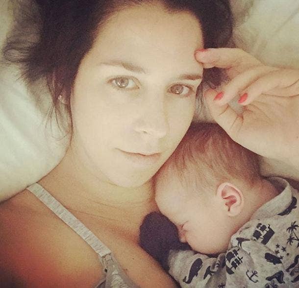 <b>Instagram/@laurenslayne</b> postpartum depression