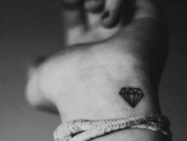 12. Diamond tiny tattoos