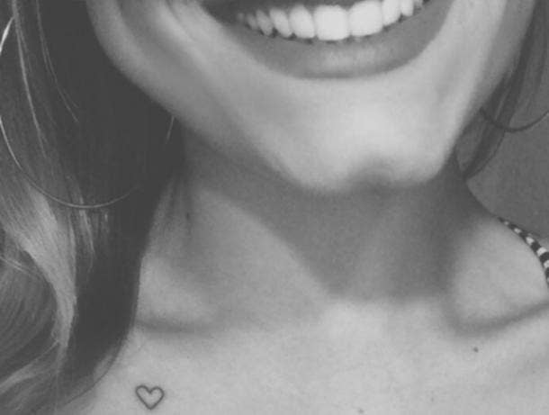 16. Heart tiny tattoos
