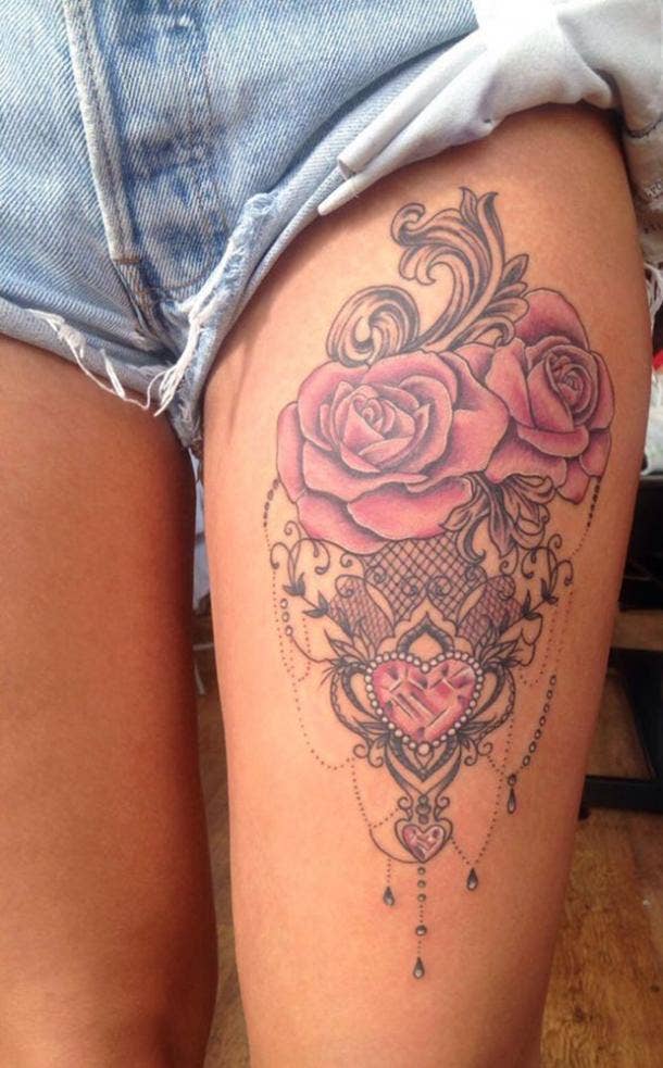 tattoos for women thigh