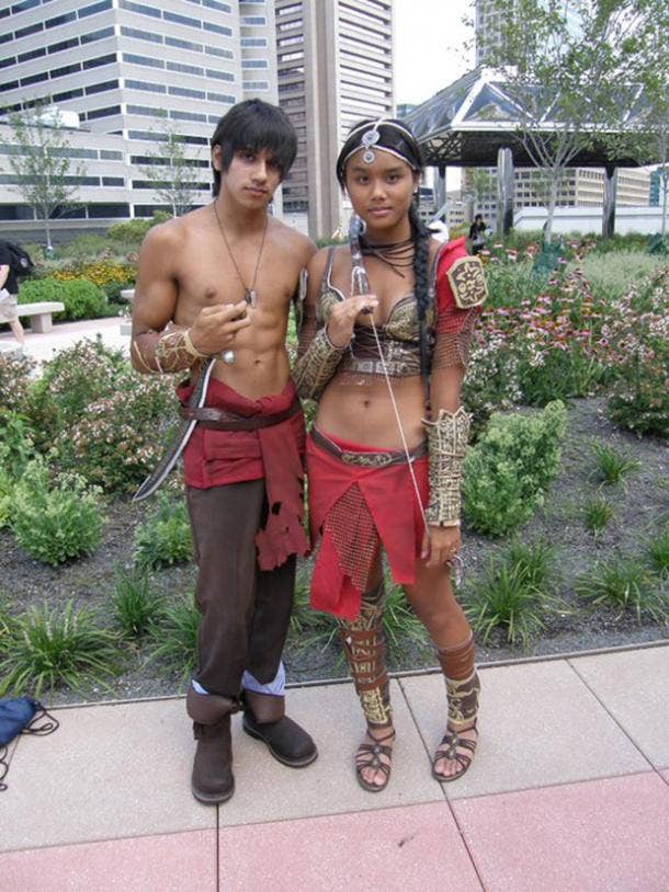 The Prince and Farah Prince Of Persia Video Game Cosplay Halloween Costume Ideas