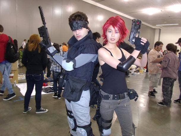 Snake and Meryl Metal Gear Video Game Cosplay Halloween Costume Ideas