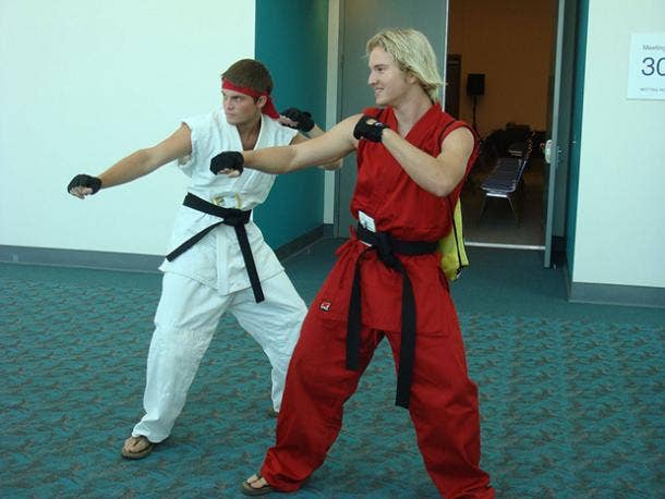 Ryu and Ken Street Fighter Video Game Cosplay Halloween Costume Ideas