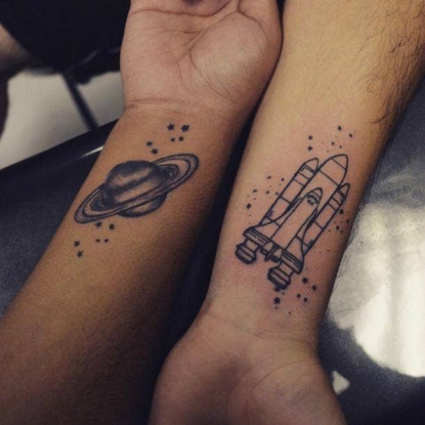Matching Tattoos For The 6 Perfectly Compatible Zodiac Sign Couples Yourtango Hence, when these two individuals try to build a romantic association together, they will not be afraid to adjust and compromise anywhere along the way. matching tattoos for the 6 perfectly