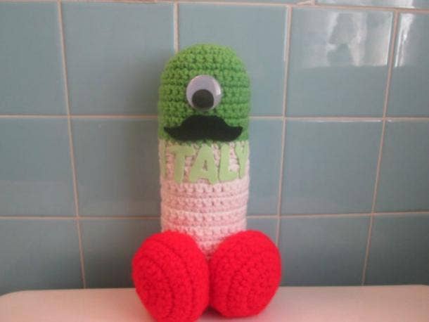 penis plushie, crochet