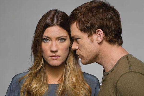 Jennifer Carpenter and Michael C. Hall as Deb and Dexter