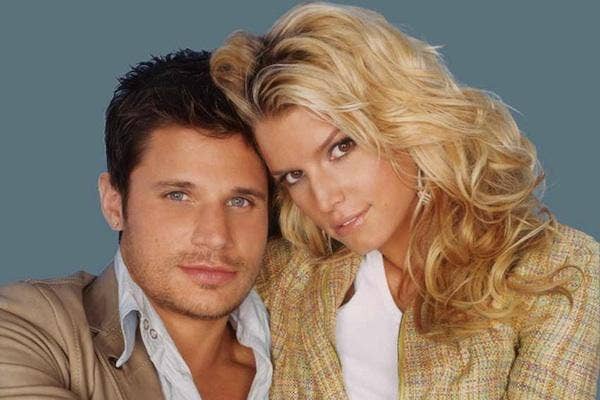 Nick Lachey and Jessica Simpson from Newlyweds nick lachey jessica simpson divorce jessica simpson breakup nick lachey jessica simpson split mtv newlyweds nick and jessica